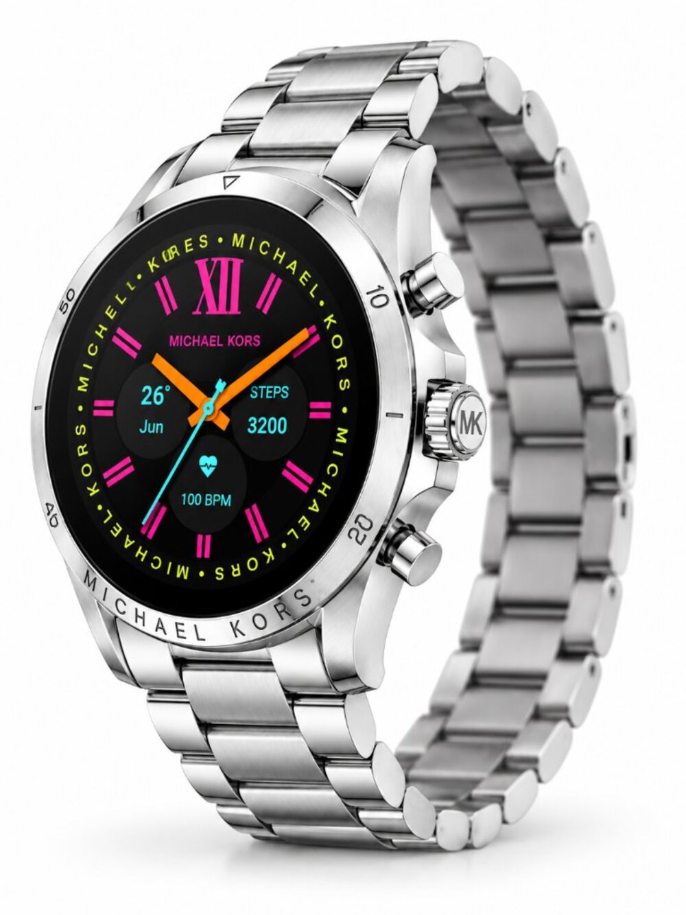 Michael Kors Bradshaw Silver Stainless Steel Smartwatch